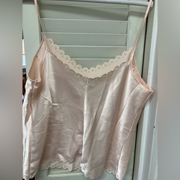 Christina Other - Christina Blush Satin Chemise with Lace Detail
